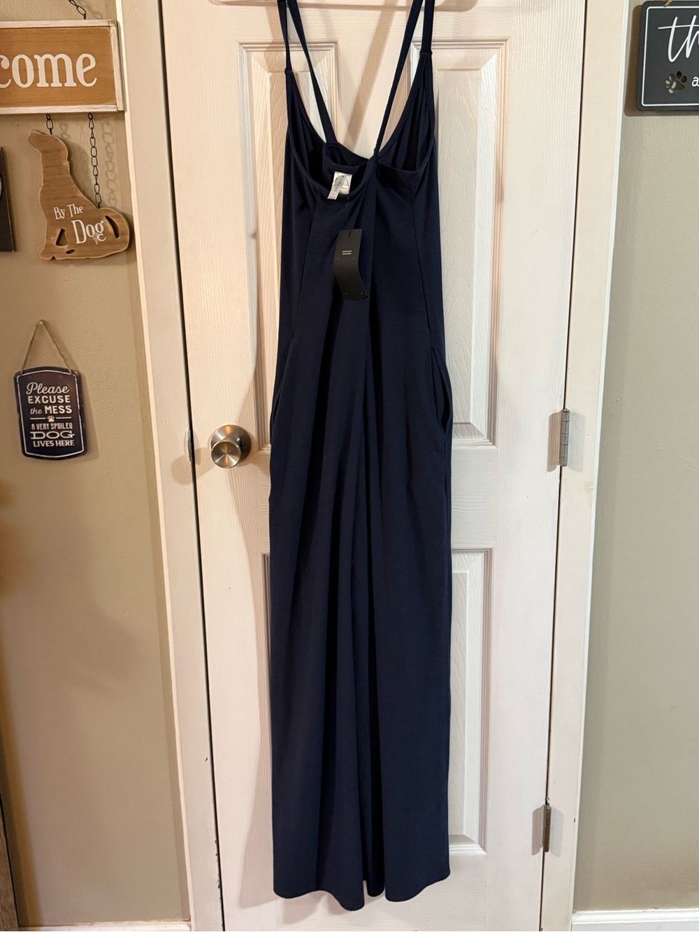 Fabletics Navy Double-Strap jumpsuit